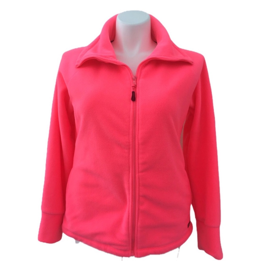 Calvin Klein bright pink polar fleece jacket XL